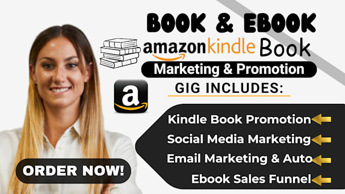 Gig Preview - Do focus amazon kindle book promotion using email and social media marketing