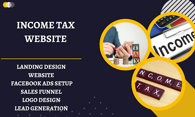 Gig Preview - Income tax website, income tax leads, finance website, tax website