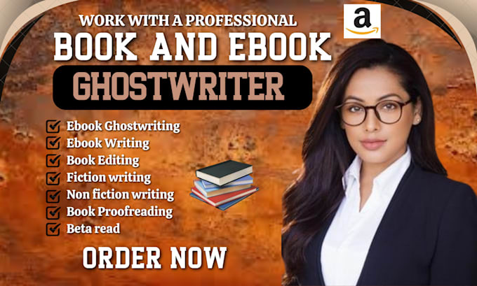 Gig Preview - Be ebook writer nonfiction ebook ghostwriter, self help, book editor, cookbooks