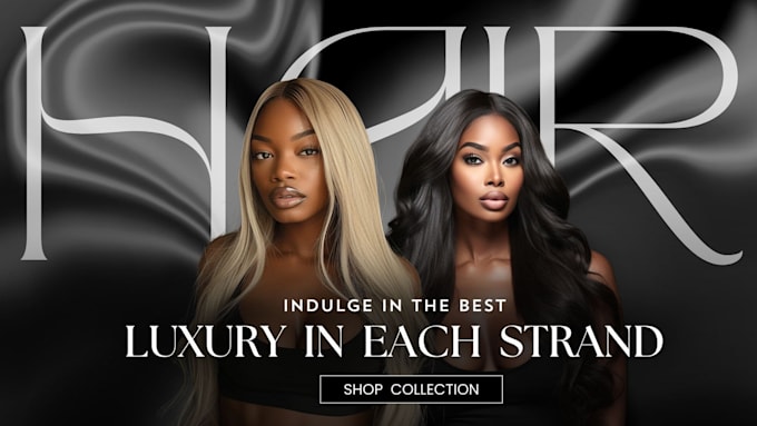 Gig Preview - Hair extension hair extension store beauty website shopify store hair extension