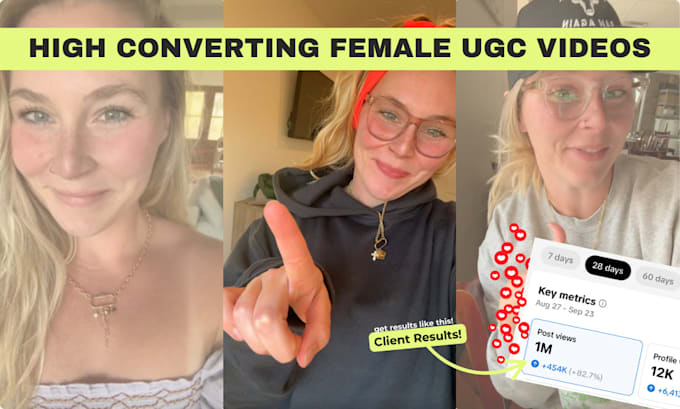 Gig Preview - Create female ugc videos for tiktok, meta ads, or instagram