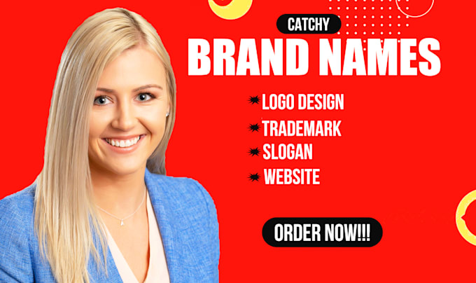 Gig Preview - Create catchy brand name, logo design, business name, business name and slogan