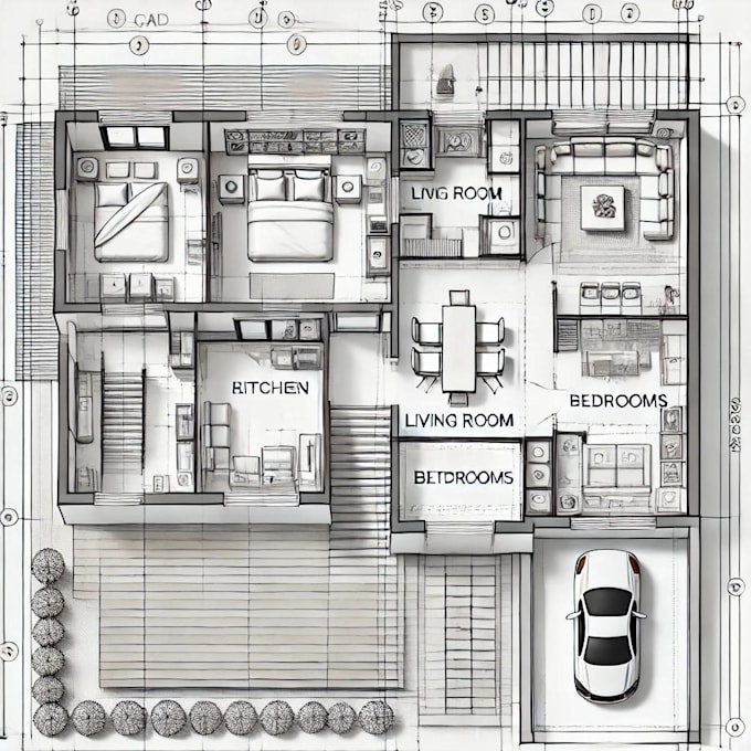 Gig Preview - Make professional autocad 2d floor plans and architectural drafting services