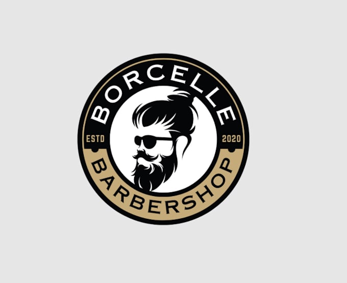 Gig Preview - Create an luxury graphic barber barbershop and beauty salon logo