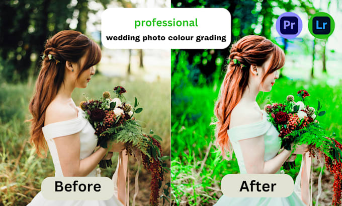 Gig Preview - Colour grade, edit, and retouch your wedding photos