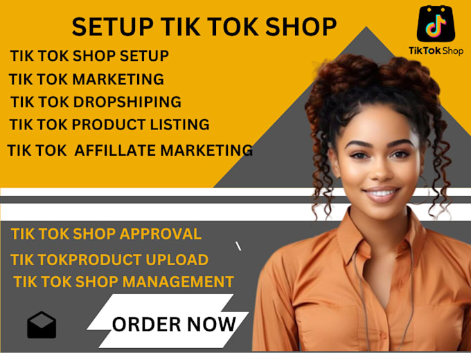 Gig Preview - Connect and setup tik tok shop with e commerce store