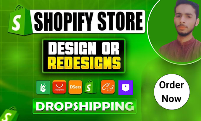 Gig Preview - Build a modern and fully functional shopify dropshipping store