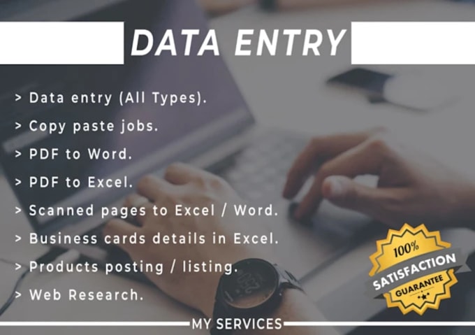 Gig Preview - Do data entry, excel, google sheets, typing, copy paste, file conversion