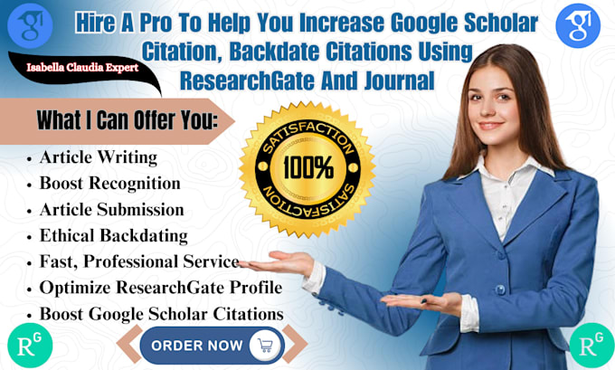 Gig Preview - Increase google scholar backdated citations using researchgate and journals