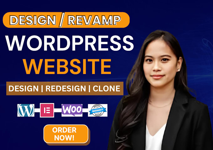 Gig Preview - Design revamp responsive wordpress website design and blog website development