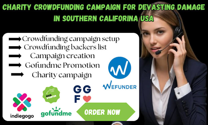 Bestseller - create a charity crowdfunding campaign for devastating damage in southern USA