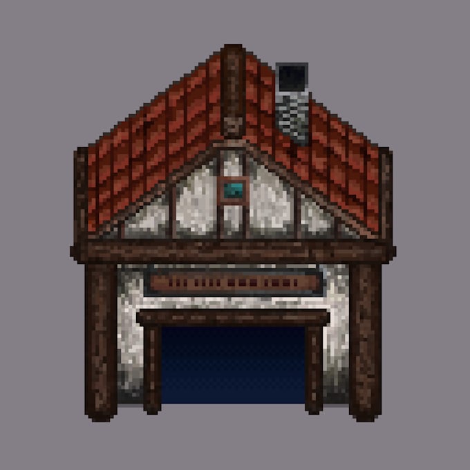 Gig Preview - Draw pixel art architecture