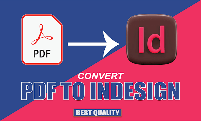 Gig Preview - Convert PDF to indesign manually