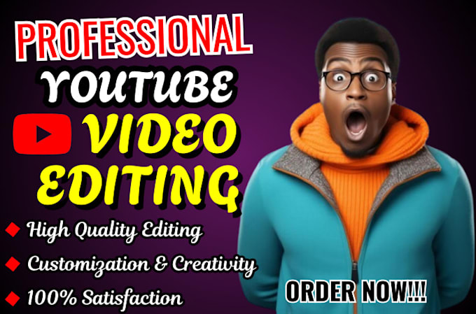 Gig Preview - Do professional video editing youtube video editor content creation