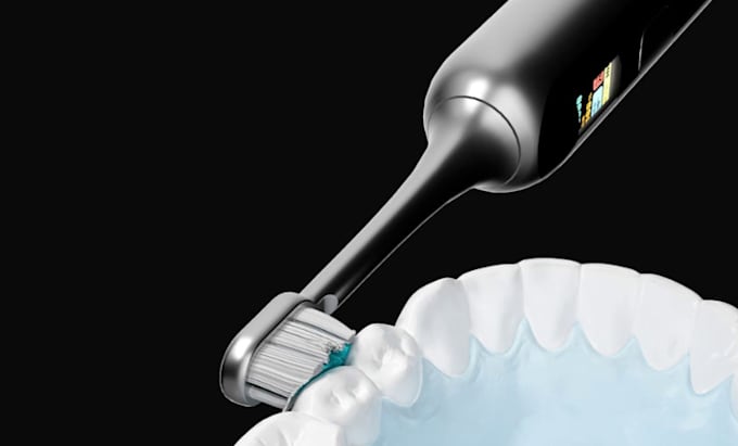 Gig Preview - 3d toothbrush animation3d medical teeth product animation abstract 3d design