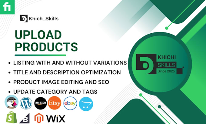 Bestseller - add products or upload products to woocommerce shopify wix prestashop opencart