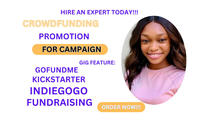 Gig Preview - Do crowdfunding campaign for your fundraising gofundme, kickstarter indiegogo