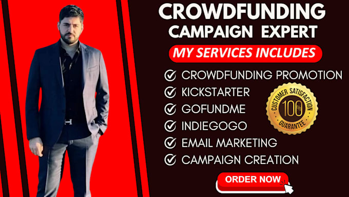 Gig Preview - Do crowdfunding campaign promotion on kickstarter, indiegogo, gofundme