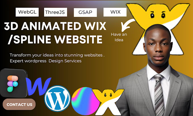 Gig Preview - 3d wix website animation wix ecommerce website wix velo wix studio design