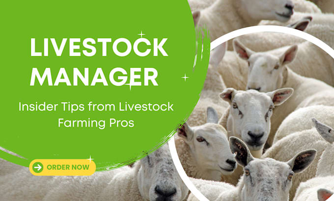 Gig Preview - Your livestock manager goat farming consultant to success