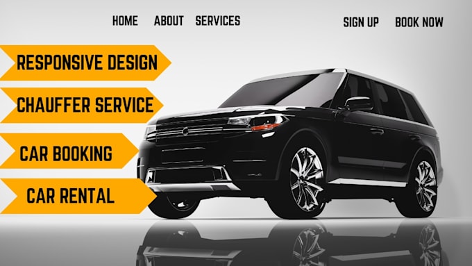 Gig Preview - Car rental website car dealership car rental website dealership booking website