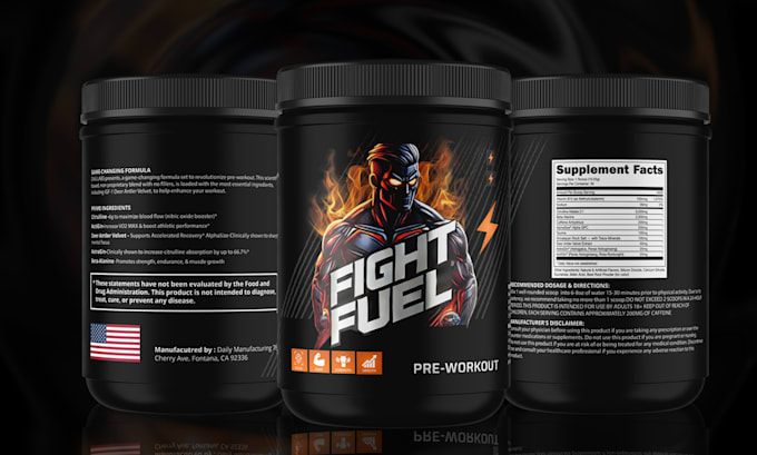 Gig Preview - Design premium sports dietary health nutrition supplement labels