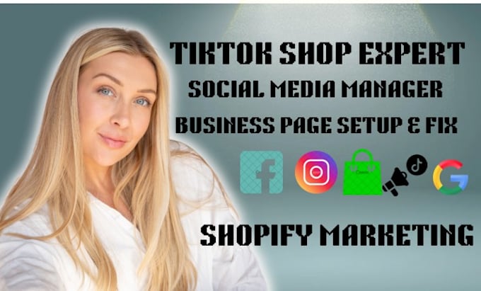 Bestseller - setup tiktok shop social media manager tiktok shop ads shopify marketing sales