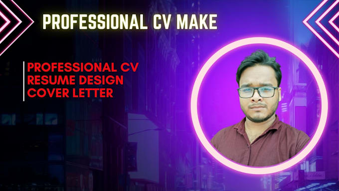 Gig Preview - Do professional cv design and resume