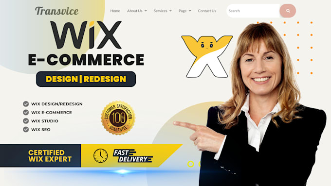 Gig Preview - Wix website design redesign wix website, wix website redesign and wix ecommerce