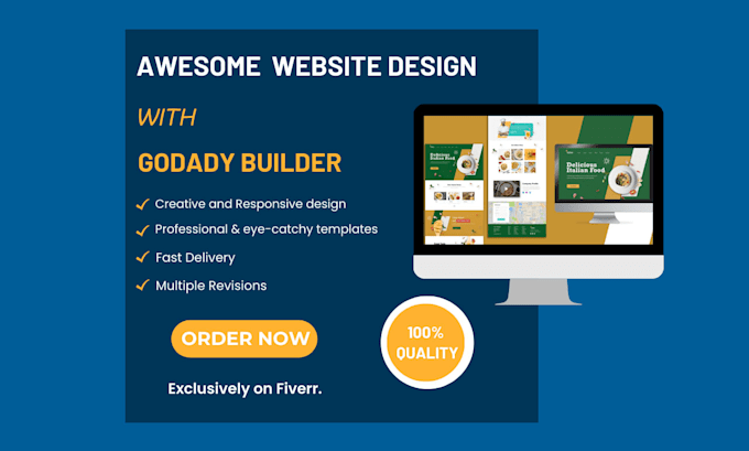 Gig Preview - Design or redesign responsive godaddy website