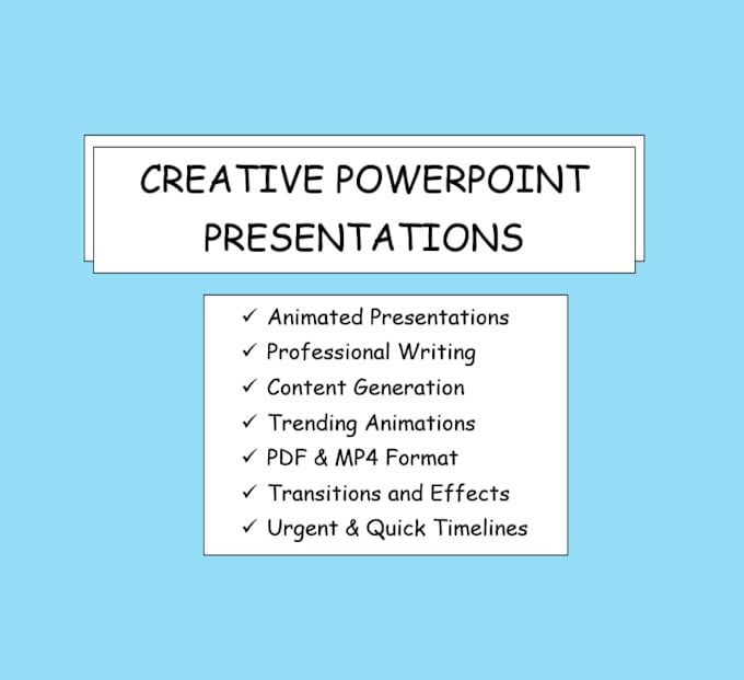 Gig Preview - Design professional powerpoint presentations with animation