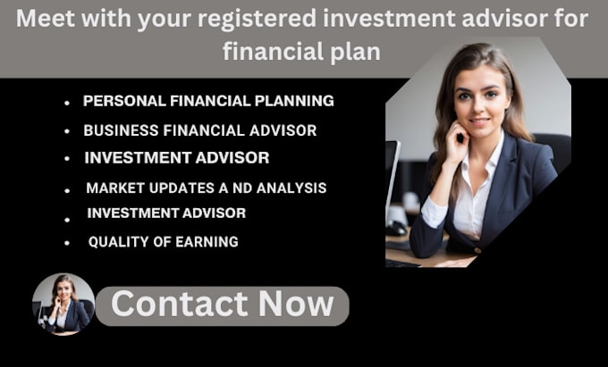 Gig Preview - Be your registered investment advisor  for financial plan