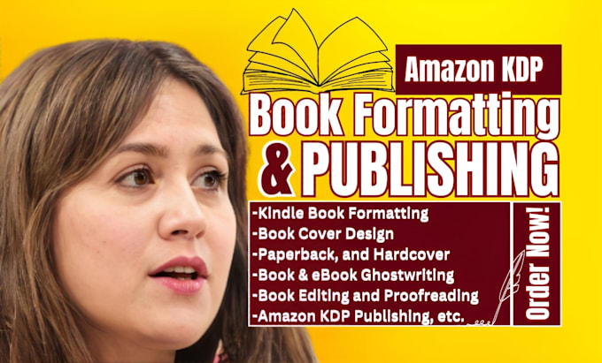 Gig Preview - Format your kindle book, paperback, hardcover, and do amazon KDP book publishing