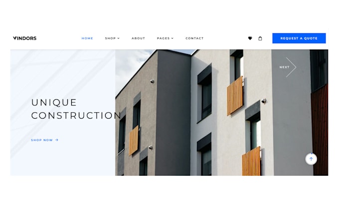 Gig Preview - Building construction shopify store, building materials shopify website