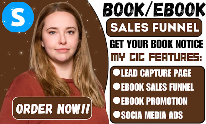 Gig Preview - Systeme io ebook sales funnel, book and ebook promotion to sales, amazon kindle