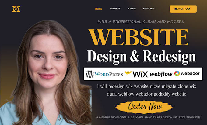 Bestseller - redesign wix website move migrate clone wix duda webflow webador godaddy website