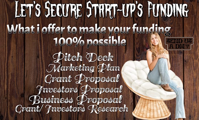 Gig Preview - Write investors proposal, pitch deck and grants applications and letter