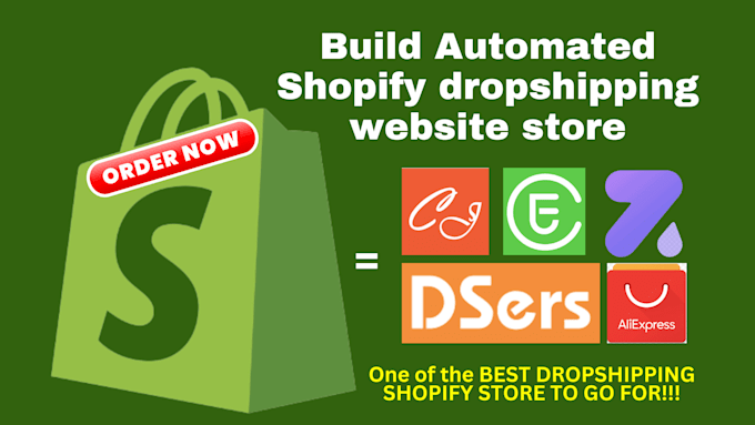 Bestseller - build you an automated dropshipping shopify store or shopify website