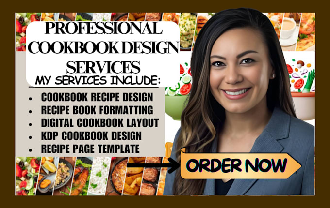 Gig Preview - Design and format your delicious cookbooks and recipes book