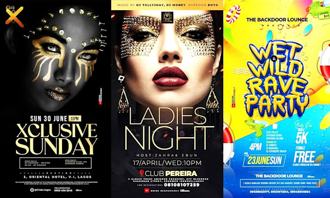 Gig Preview - Design an attractive flyer for club, party, hotel, concert