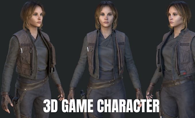 Bestseller - do 3d character design, 3d game character, 3d realistic character model