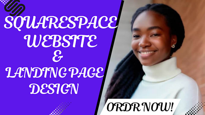 Gig Preview - Professionally design squarespace landing page website redesign squarespace