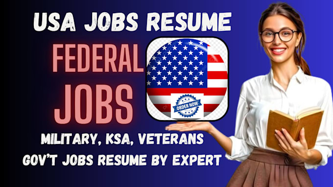 Gig Preview - Write federal jobs resume, USA jobs resume, executive and senior level resume