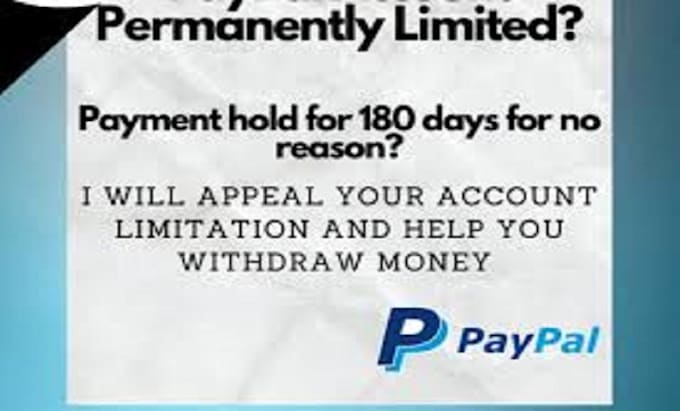 Gig Preview - Submit an appeal to restore your paypal limitations  banned account release