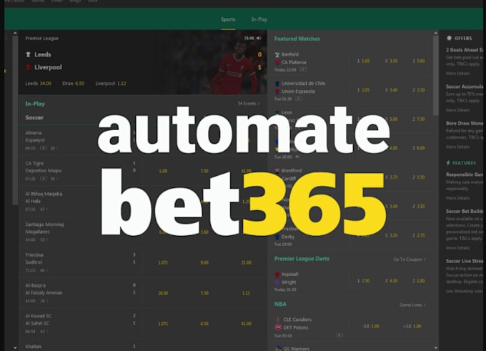 Gig Preview - Create bet365 bot, crypto website, crypto bet bot, crash game bot, betfair bot