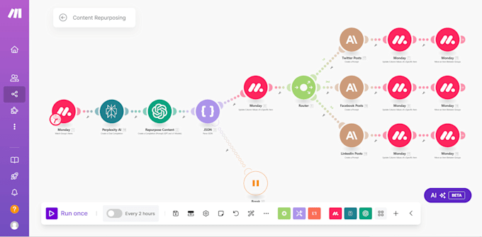 Gig Preview - Setup make com made com power automate ai agent automation