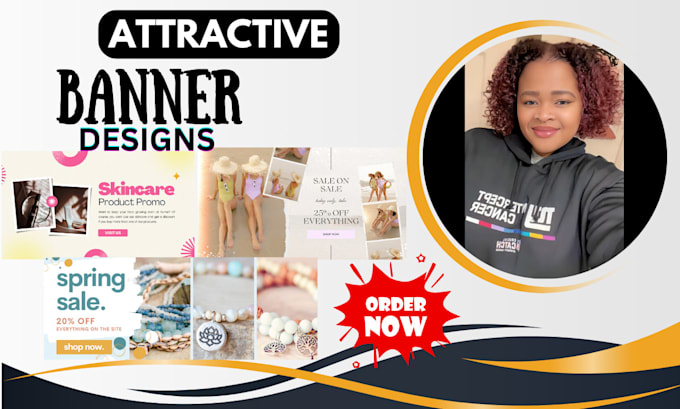 Gig Preview - Design shopify banner, website banner, ebay, etsy banner ads