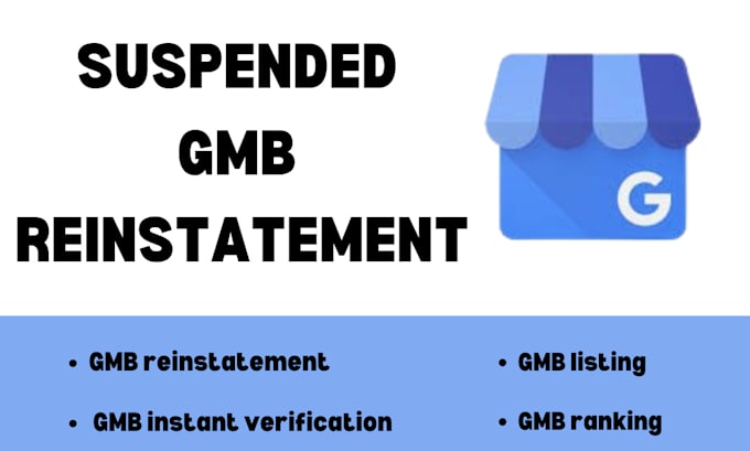 Bestseller - gmb instant verification, gmb suspended, gmb reinstated