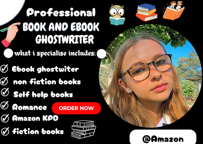 Gig Preview - Be your fiction ghostwriter self help ebook, book writer, nonfiction ghostwriter