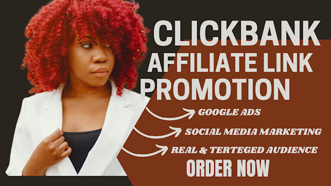 Gig Preview - Clickbank affiliate link promotion, affiliate link promotion clickbank marketing